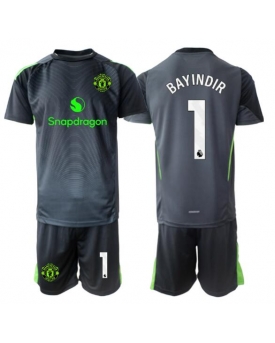 Billige Fotballdrakt Manchester United Altay Bayindir #1 Keeper Replika Bortedraktsett Barn 2025-26 Kortermet (med bukser)